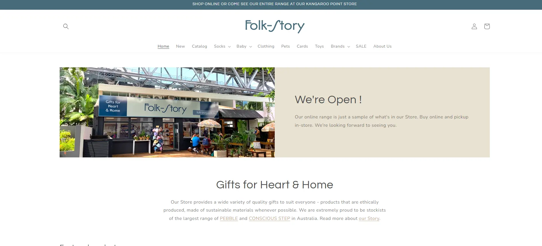 Folk Story Shopify project