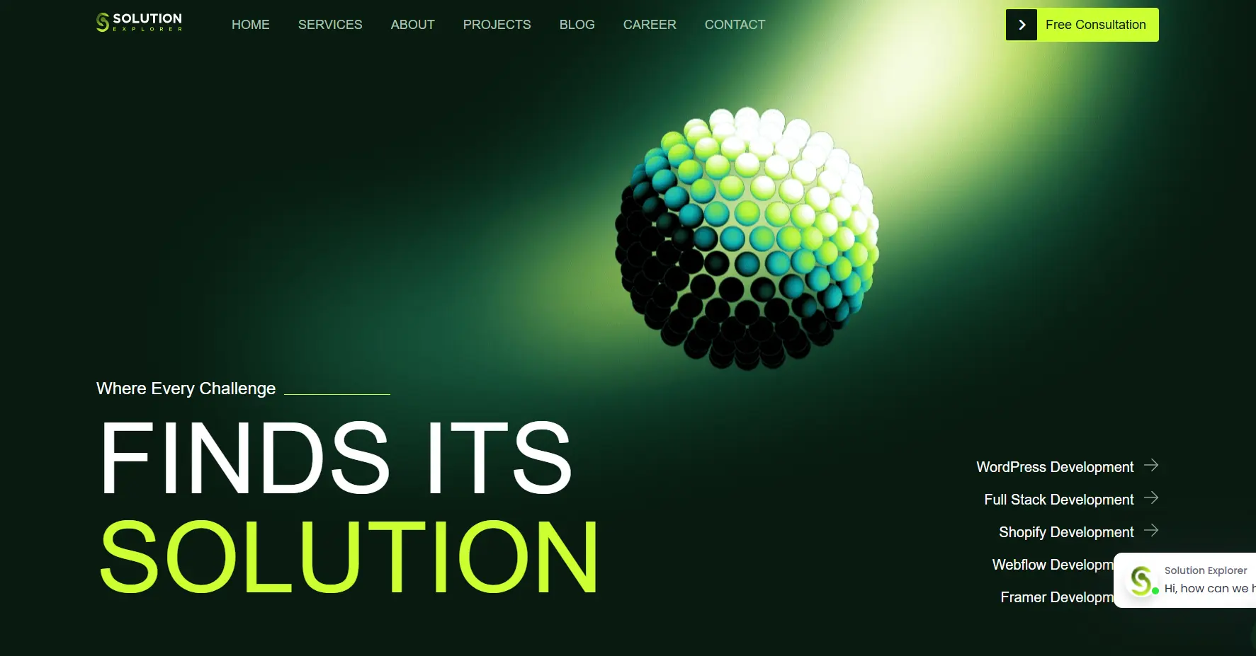 Solution Explorer WordPress project